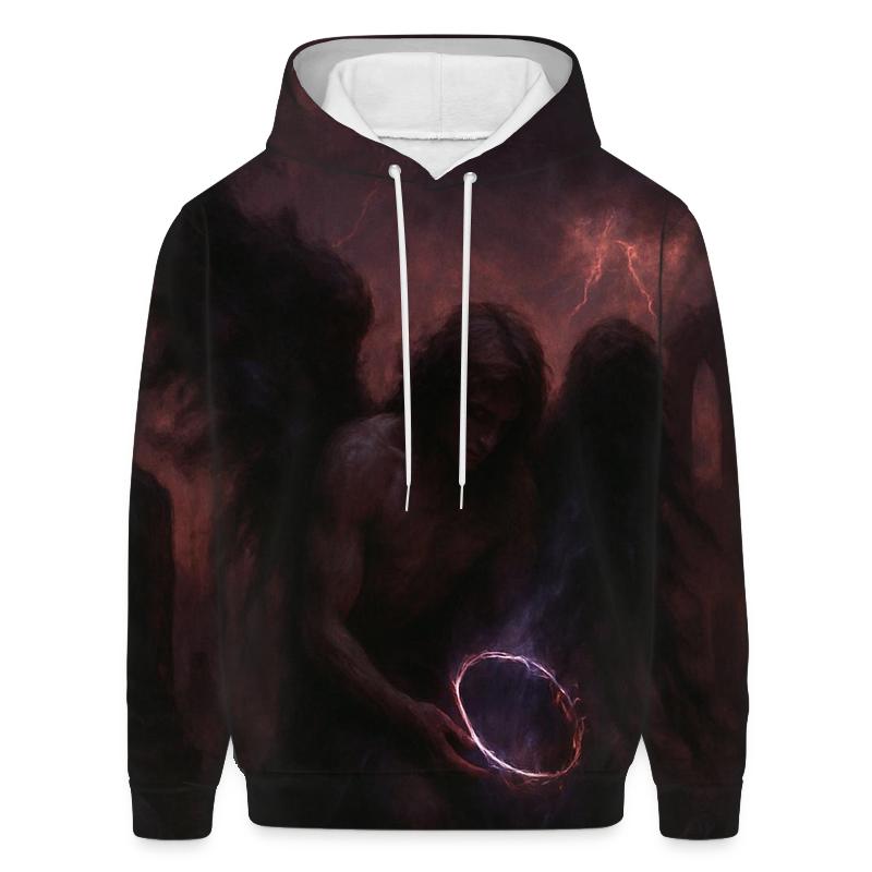 Fallen Angel Of Tarnished Halos embroidered hoodies