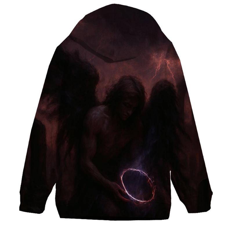 Fallen Angel Of Tarnished Halos embroidered hoodies