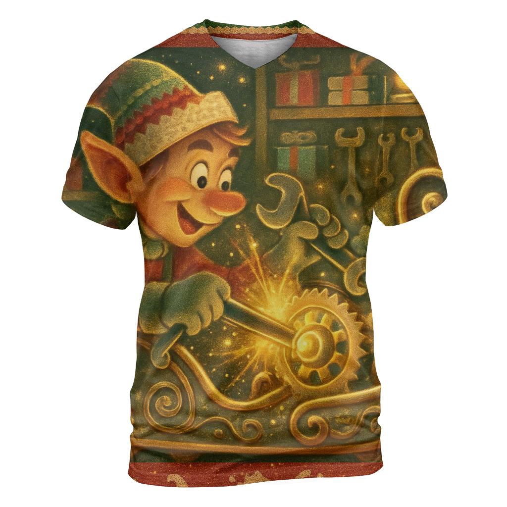 Elf Workshop Gearhead unique graphic print tees