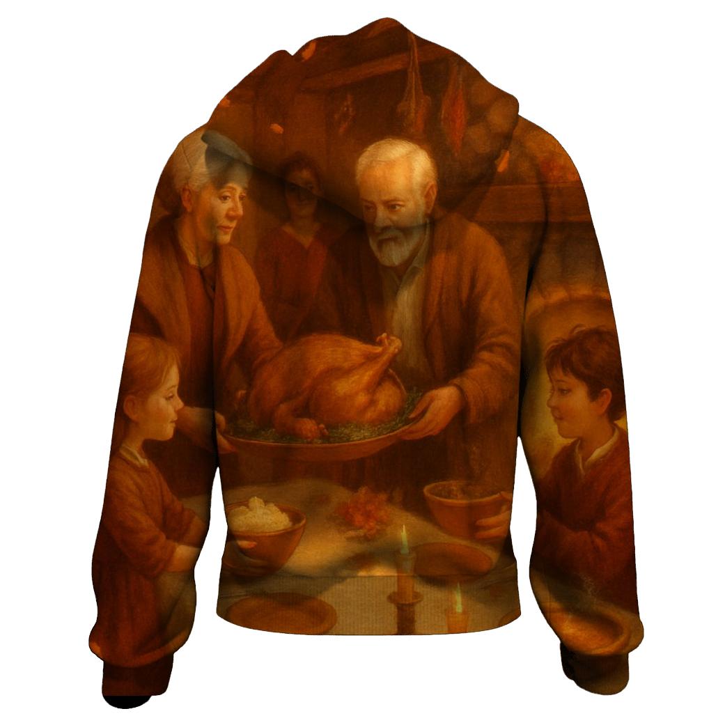 Harvest Hearth Gathering premium hoodies