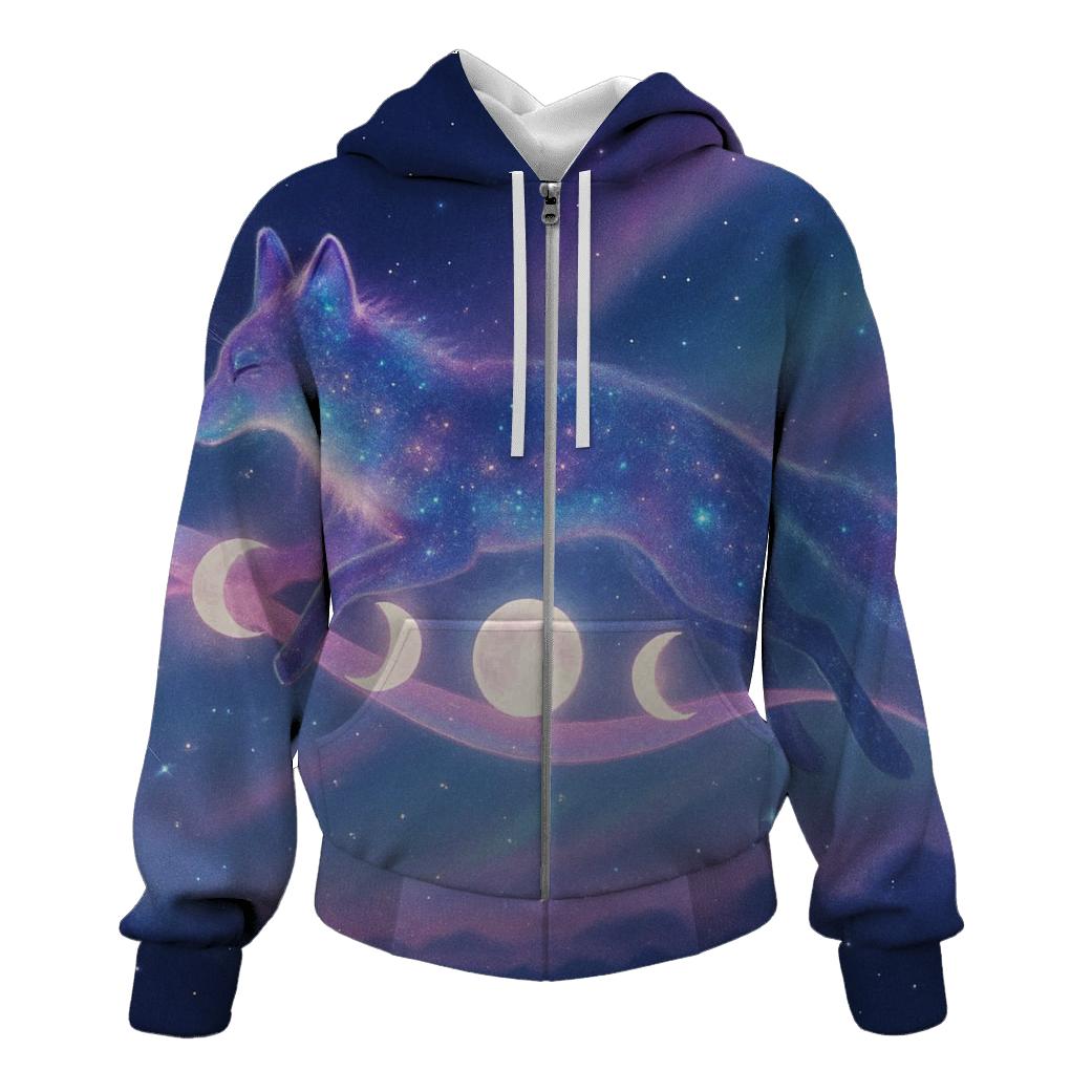 Moonphase Messenger printed hoodies