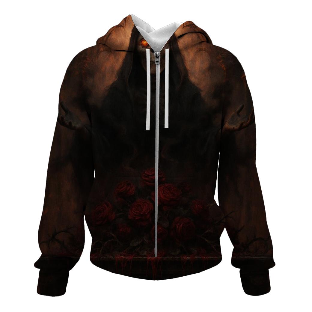 Blood Altar Of The Fallen Roses zip-up hoodies