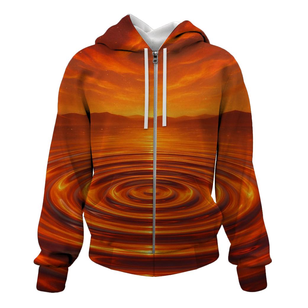 Sunset Liquid Mirage designer hoodies