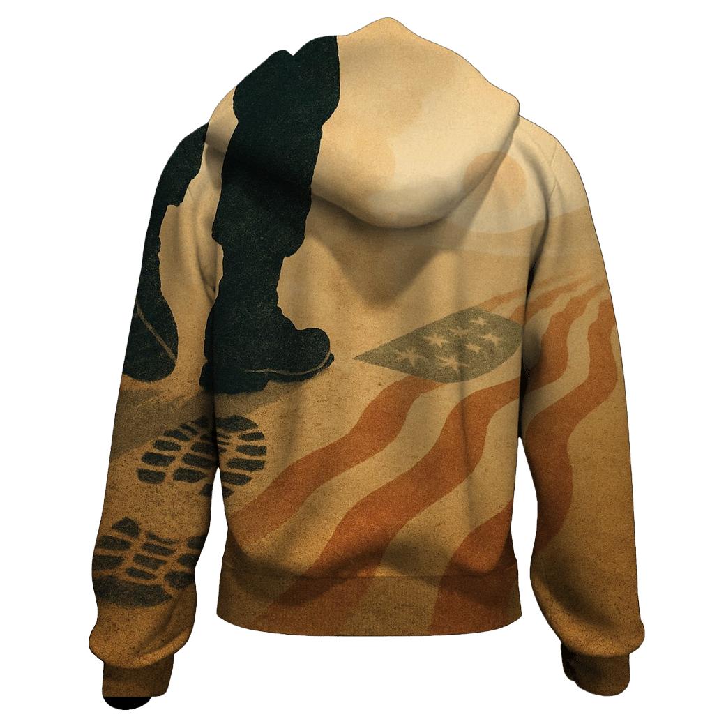 Bootprints To Freedom hoodie styles
