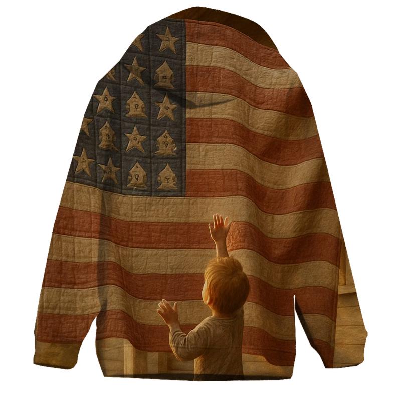 Patchwork Freedom hoodie designs