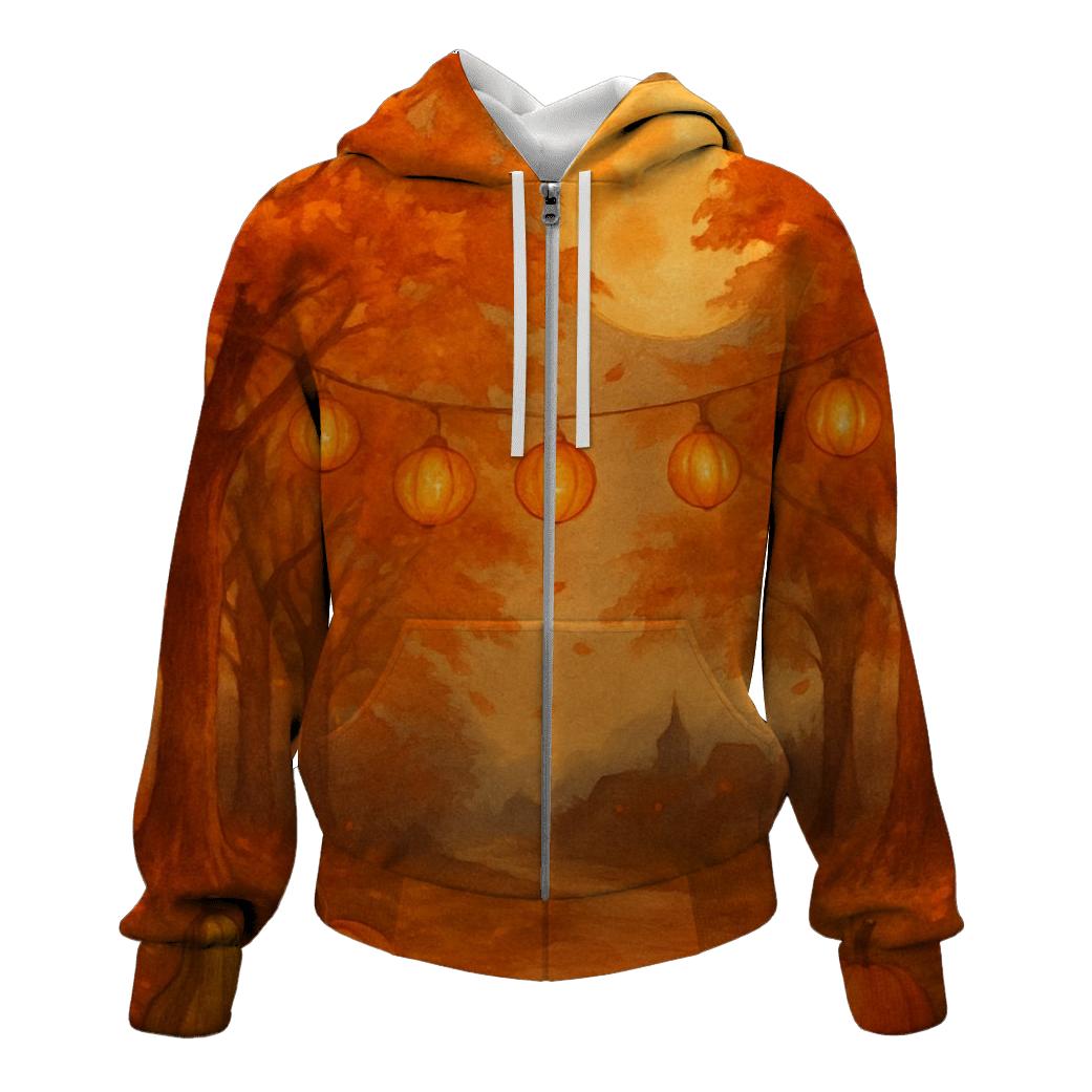 Maple Lantern Lane graphic hoodies