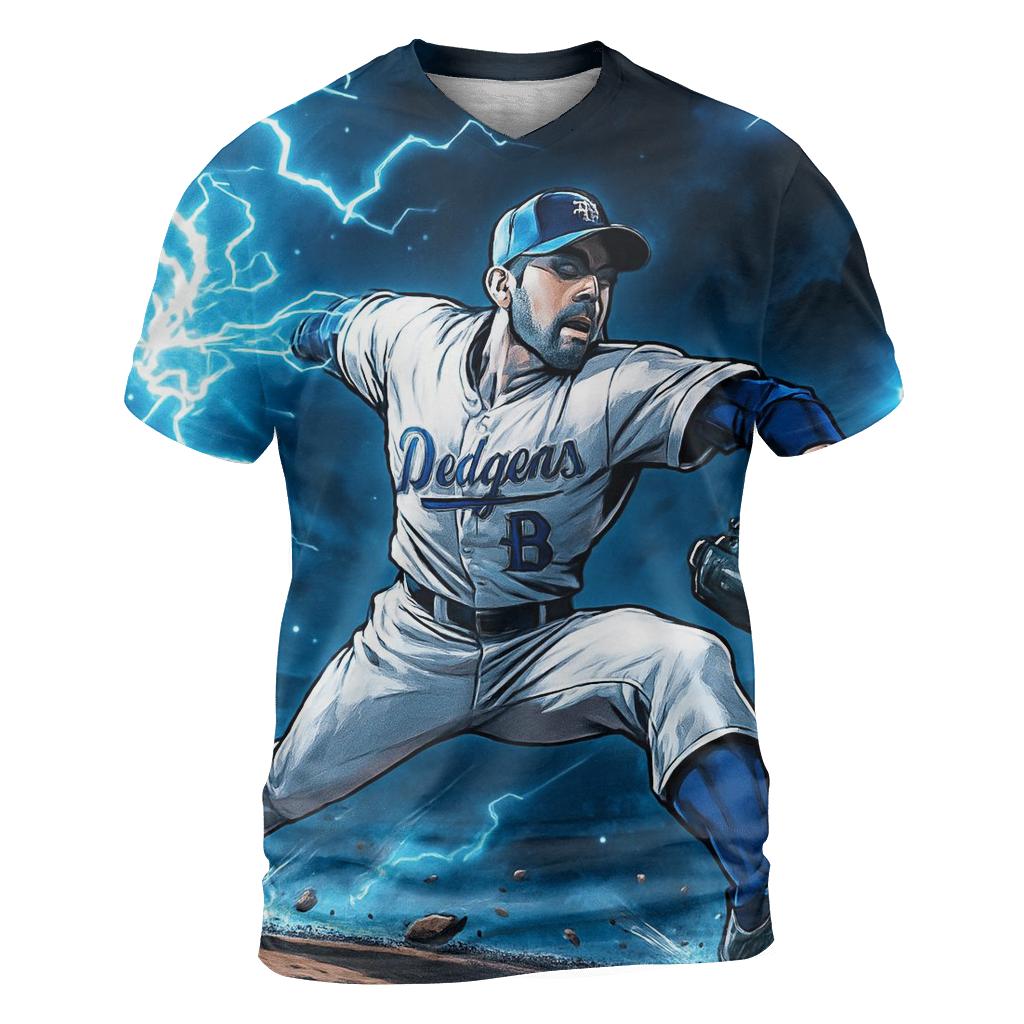 Pitcher Lightning Strike statement graphic shirts