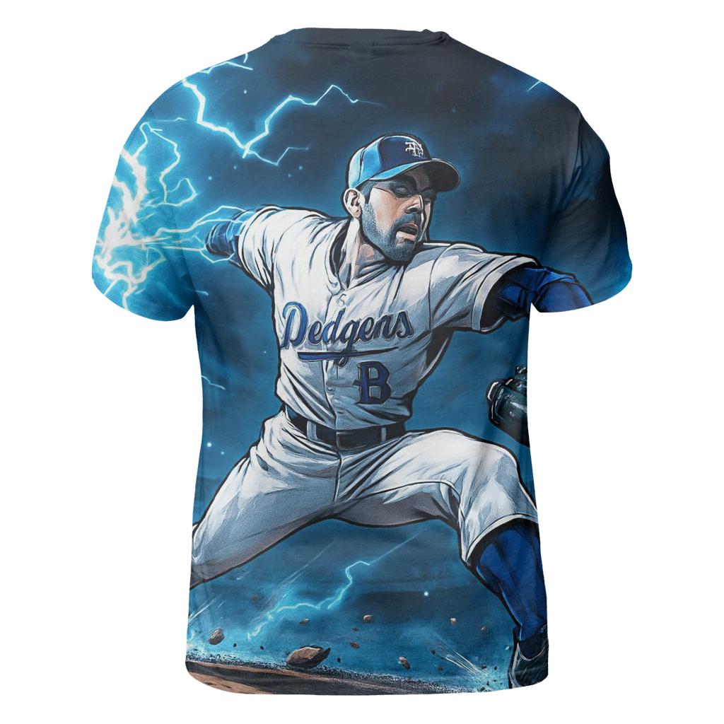Pitcher Lightning Strike statement graphic shirts