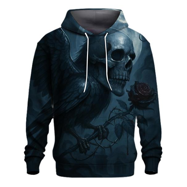 Raven Of Bone And Night printed hoodies