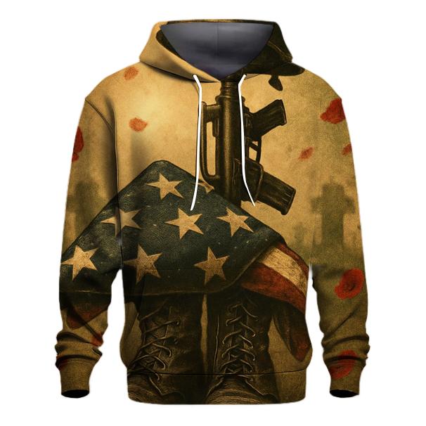 Fallen Comrades Emblem embroidered hoodies