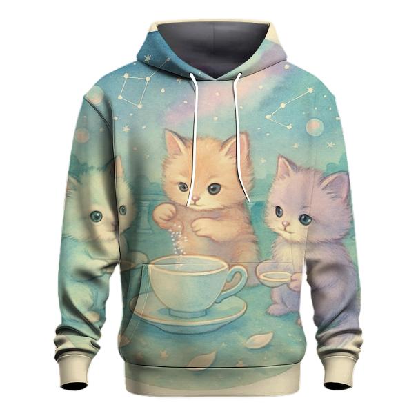 Cosmic Tea Party Kittens hoodie styles