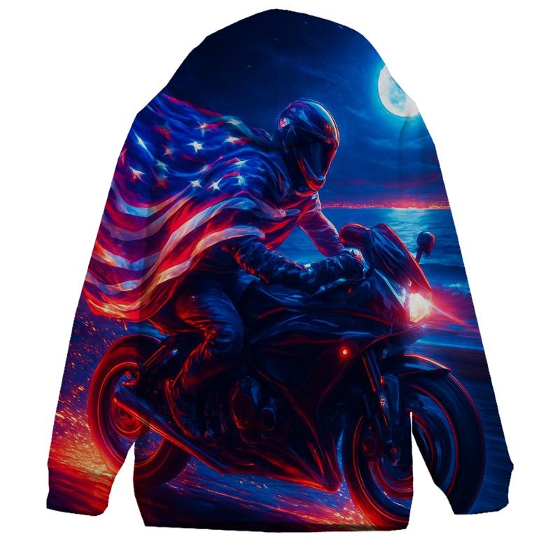 Neon Liberty Rider hoodie designs