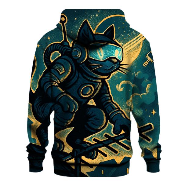 Astronaut Alley Cat Patrol lightweight hoodies