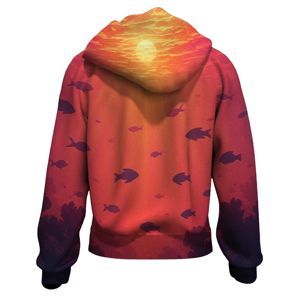 Coral Reef Sunset Mirror hoodie designs