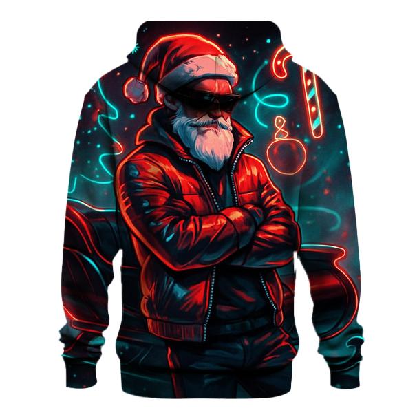 Neon Streetwear Santa custom hoodies
