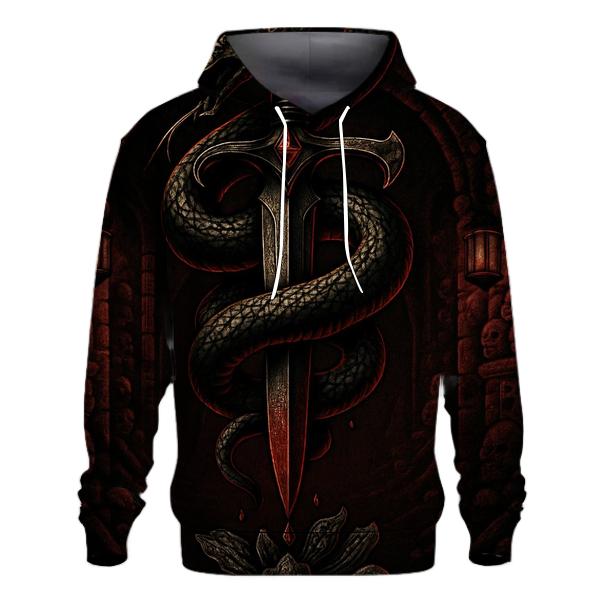 Serpent Dagger Of The Catacomb Queen embroidered hoodies