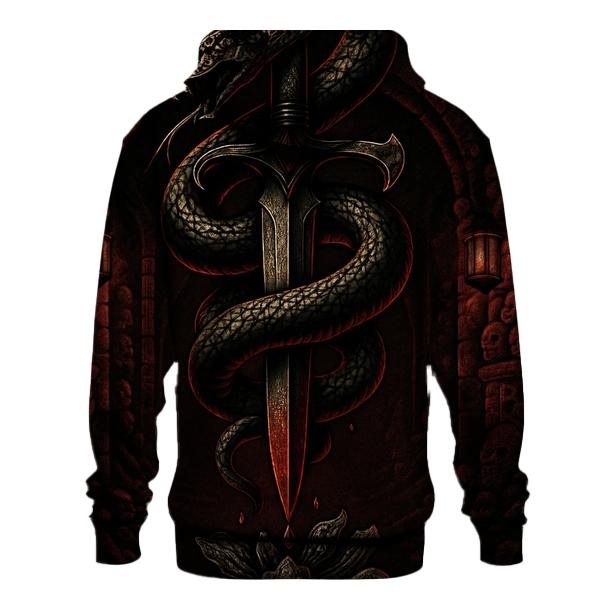 Serpent Dagger Of The Catacomb Queen embroidered hoodies