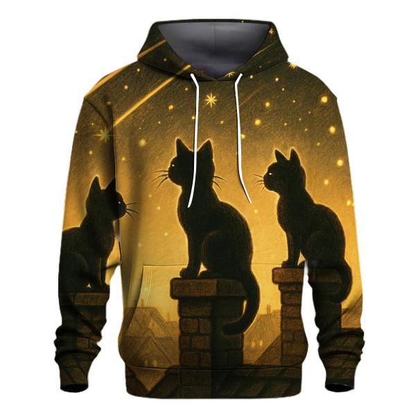 Stargazer Alley Cats embroidered hoodies