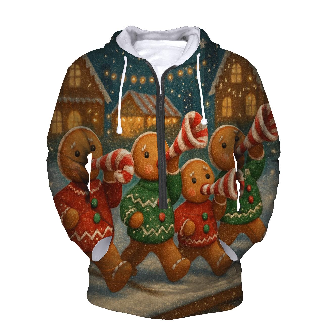 Gingerbread Engine Band pullover hoodies
