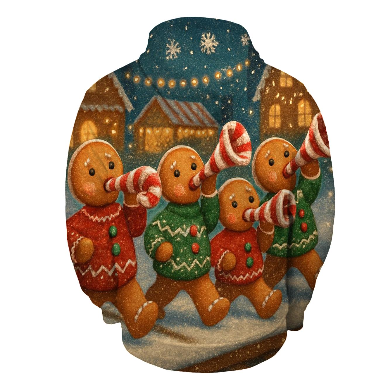 Gingerbread Engine Band pullover hoodies