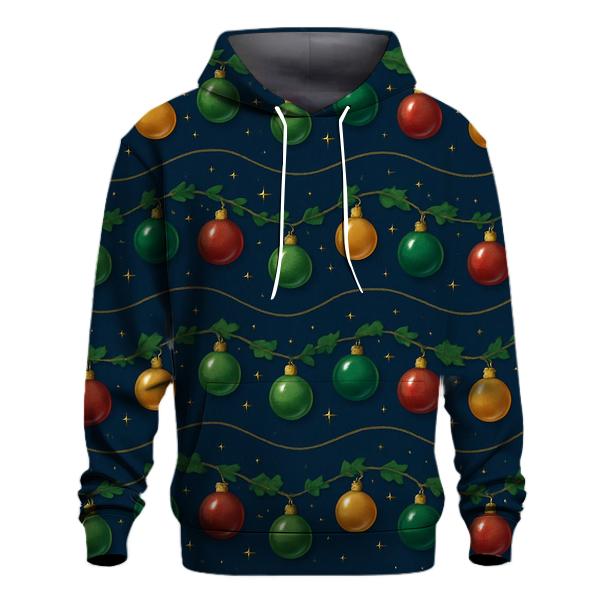 Ornament Wave On Navy Blue Background designer hoodies