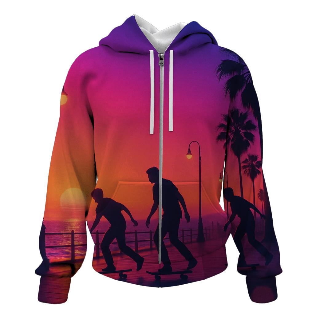 Crimson Arcade Sundown designer hoodies