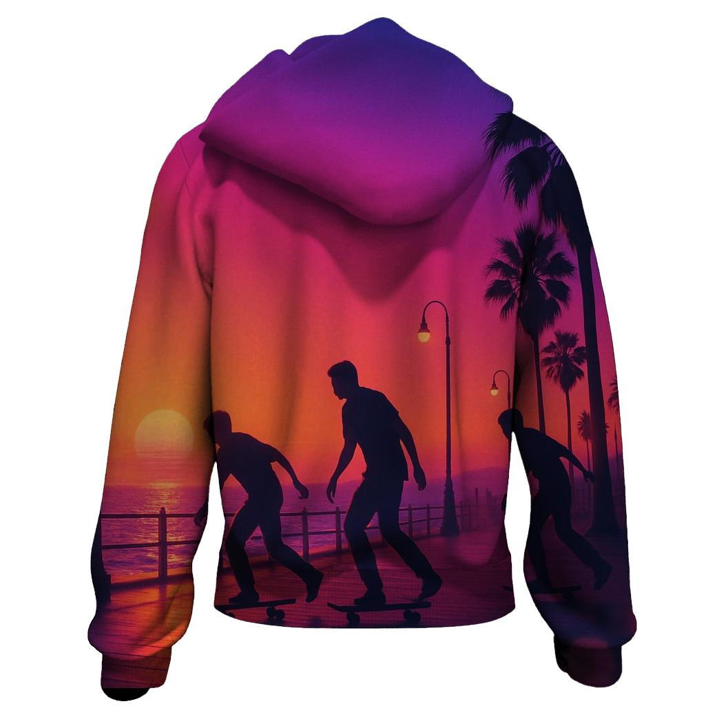 Crimson Arcade Sundown designer hoodies