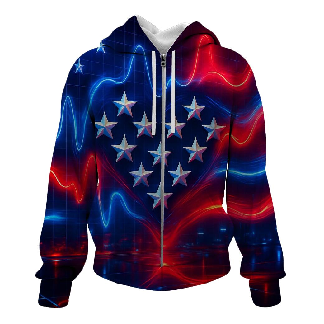 Patriotic Pulse hoodie styles