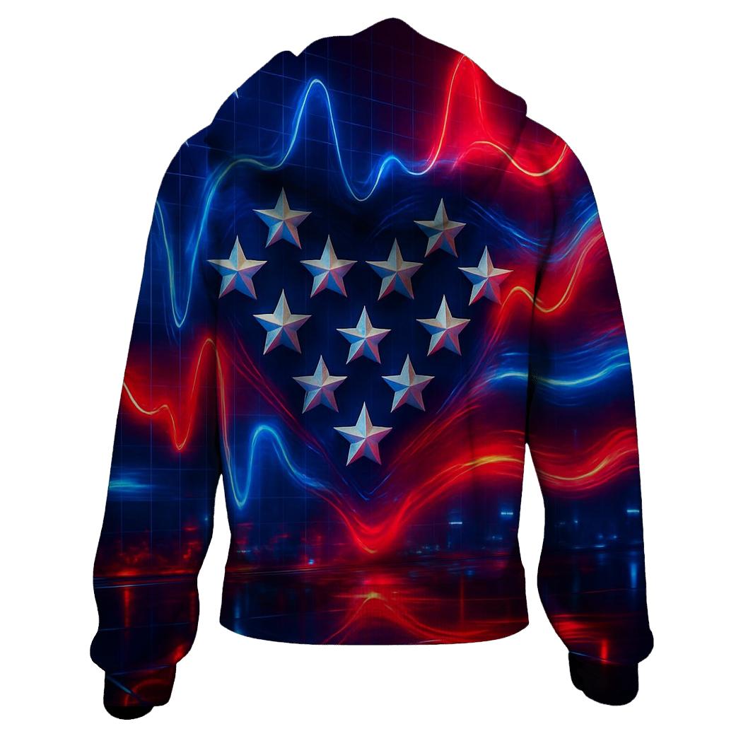 Patriotic Pulse hoodie styles