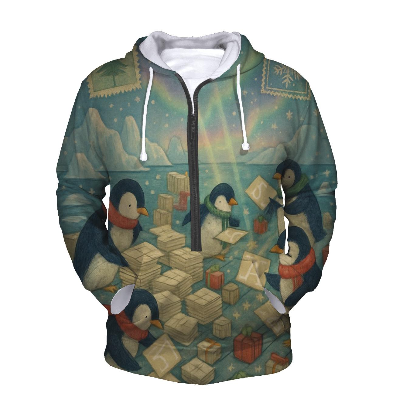 Penguin Post Office Rush zip-up hoodies