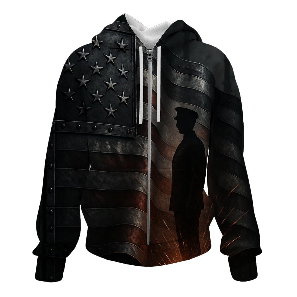 Iron Banner zip-up hoodies