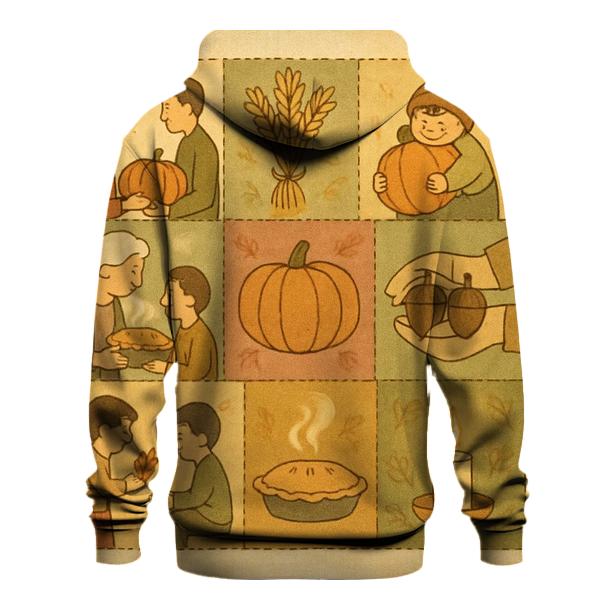 Gratitude Quilt Mosaic graphic hoodies