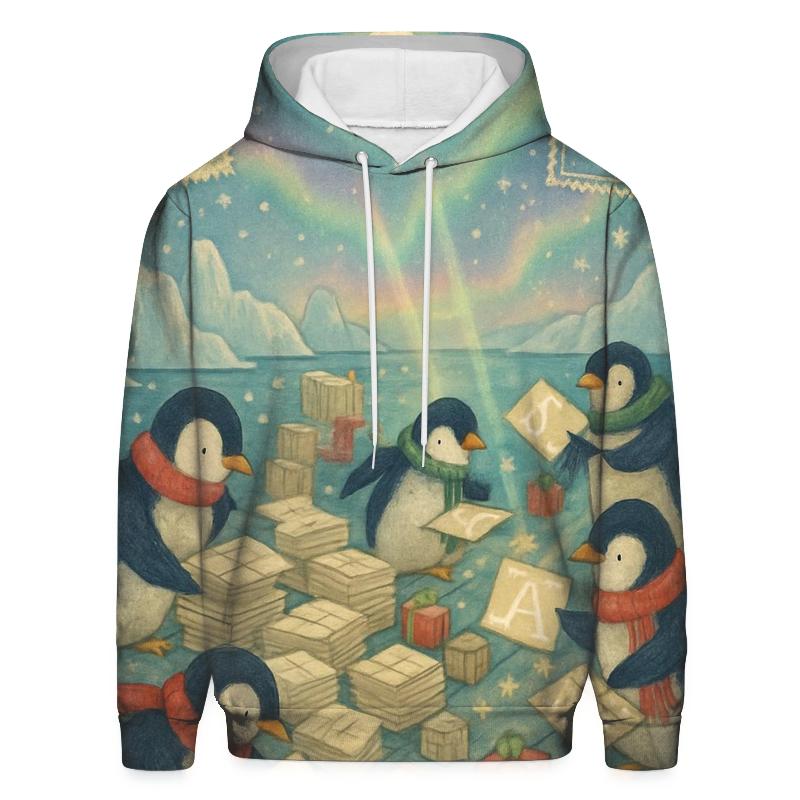 Penguin Post Office Rush custom hoodies