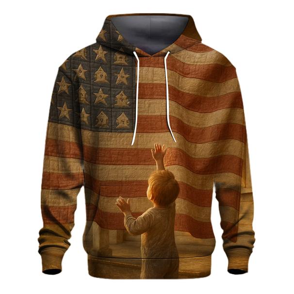 Patchwork Freedom lightweight hoodies