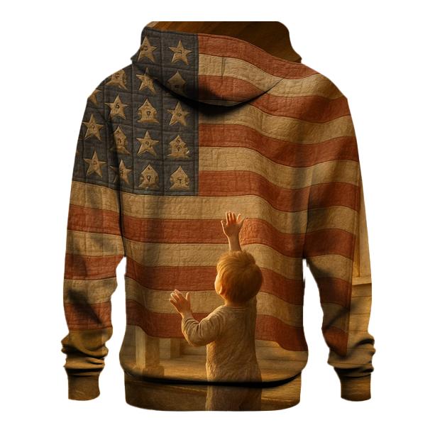 Patchwork Freedom lightweight hoodies