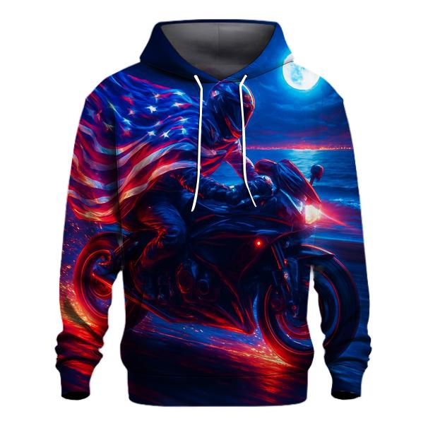 Neon Liberty Rider pullover hoodies