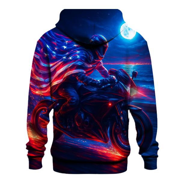 Neon Liberty Rider pullover hoodies