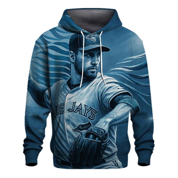 Blue Jays Echo Of The Pitch printed hoodies