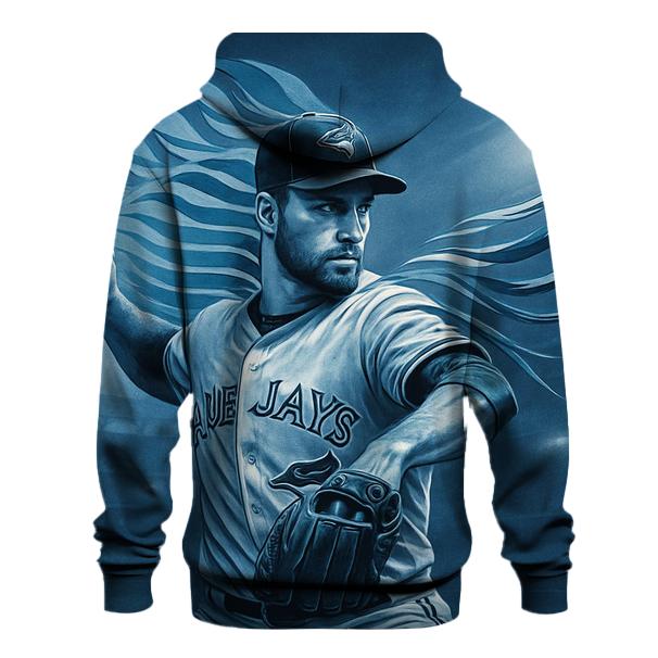 Blue Jays Echo Of The Pitch printed hoodies