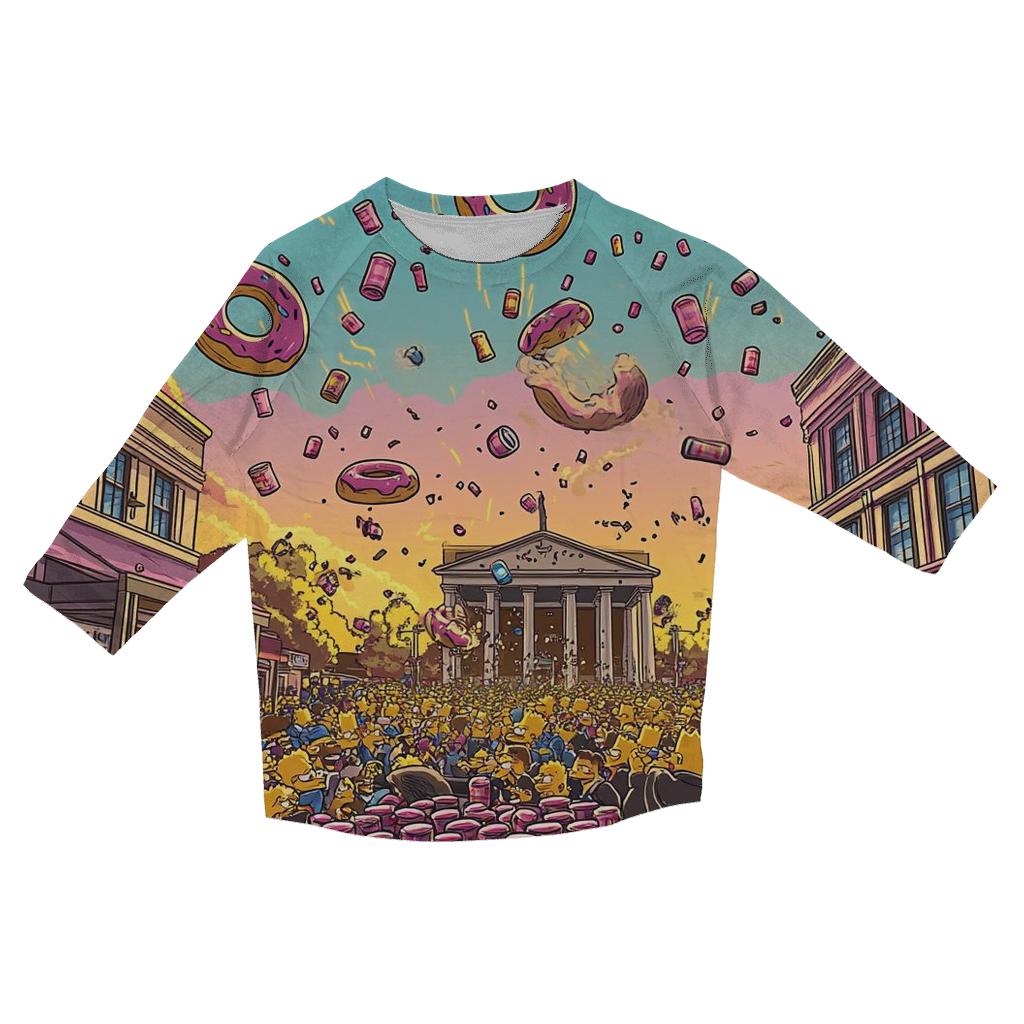 Springfield Sunset Riot personalized 3/4 sleeve tees