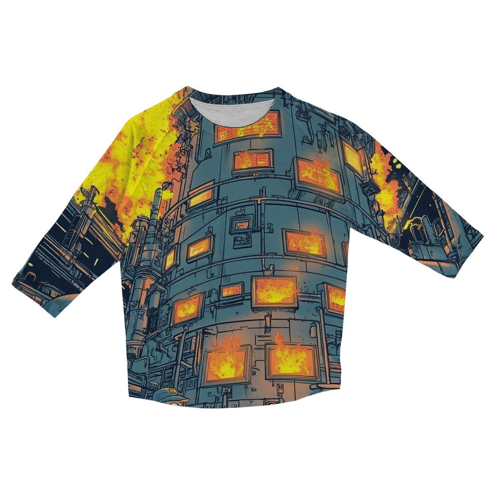 Nuclear Night Shift stylish quarter sleeve tops