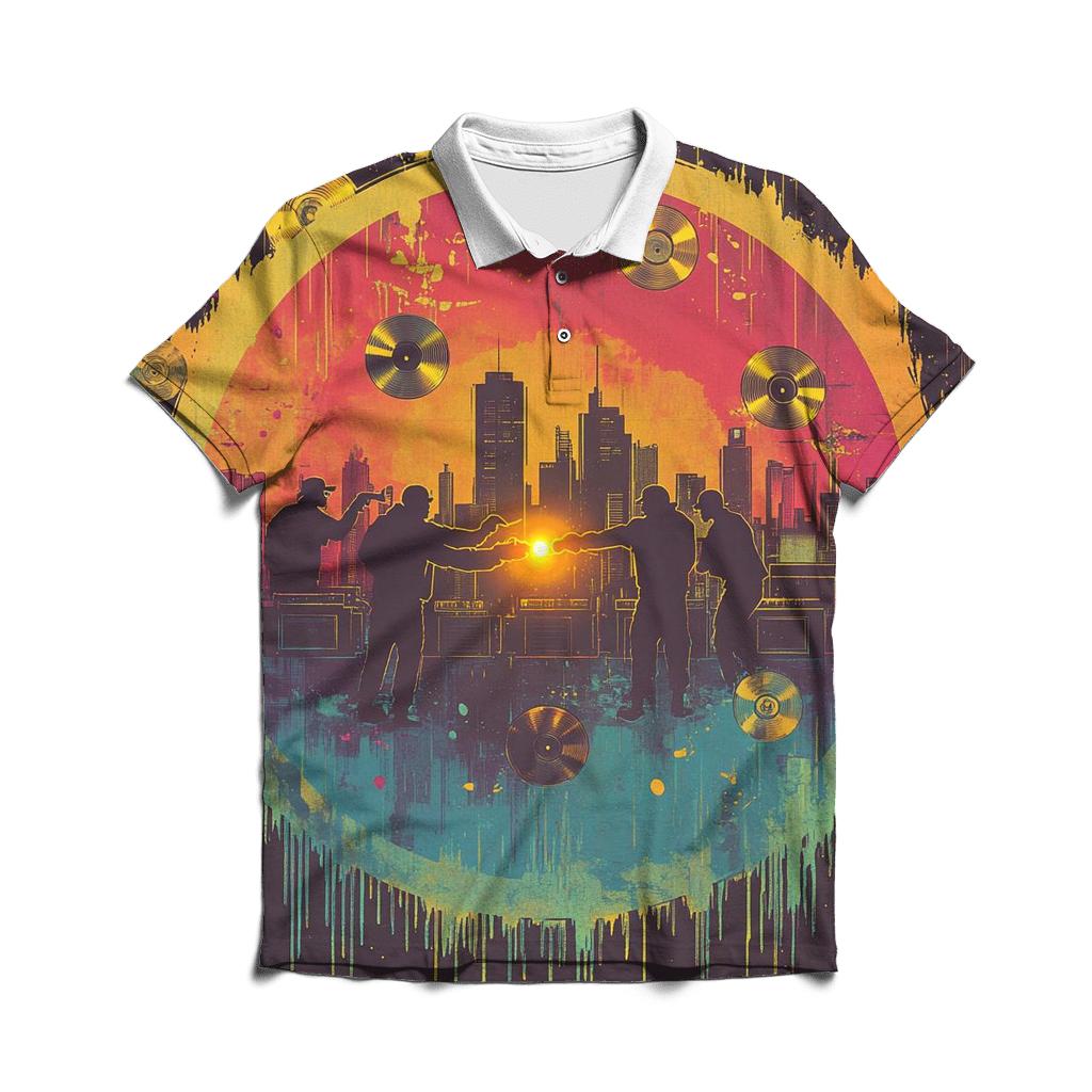 Golden Era Cipher embroidered polo tops