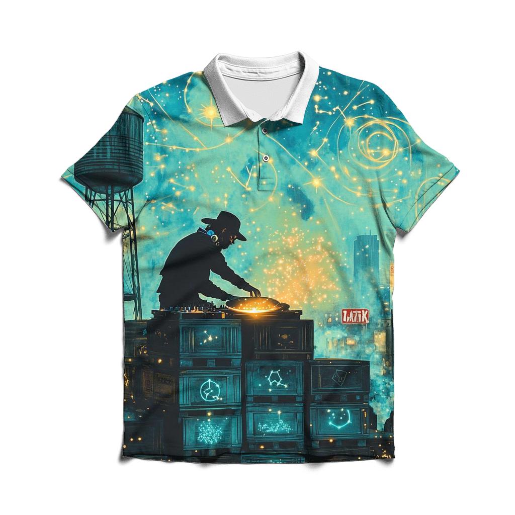 Concrete Jungle DJ Oracle custom polo shirts