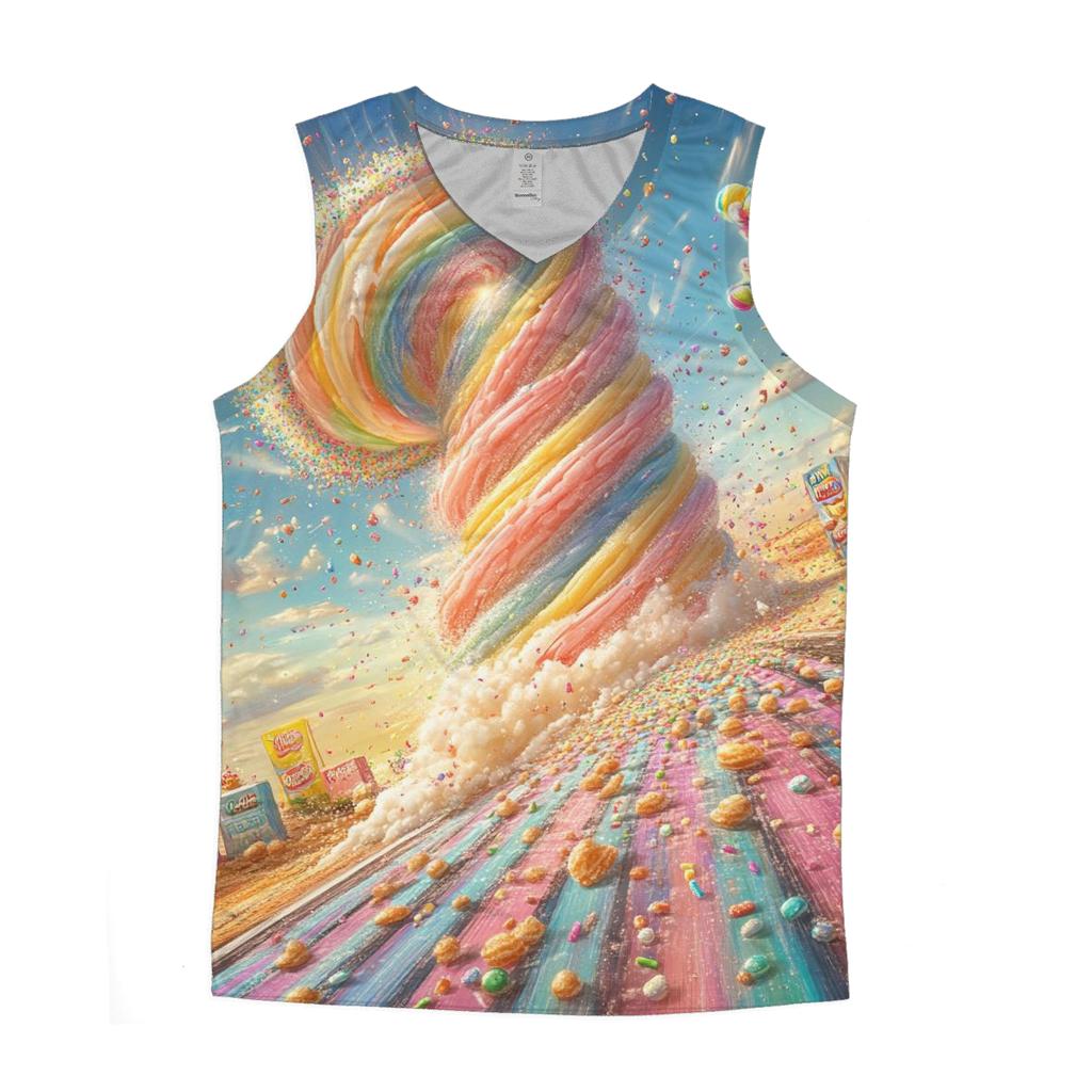 Sprinkle Tornado Alley graphic print tank tops