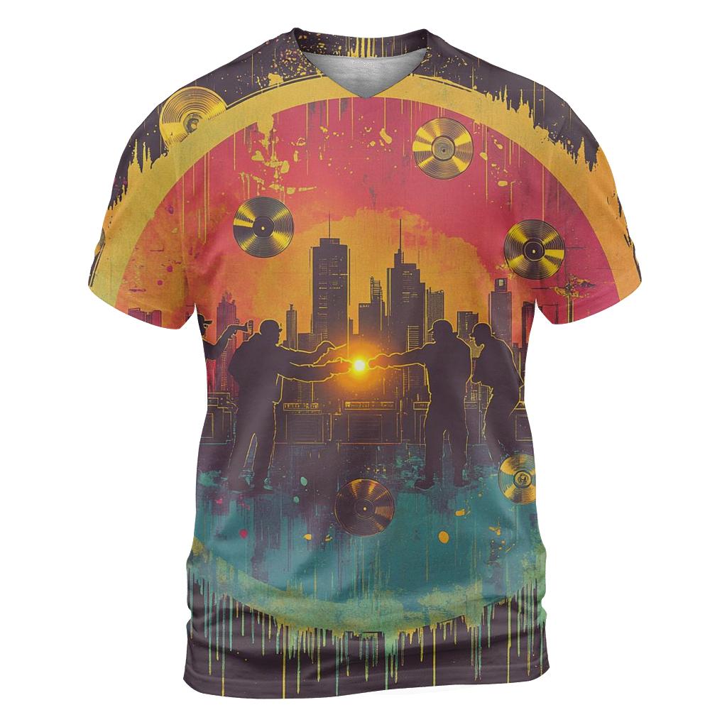 Golden Era Cipher creative print fashion shirts