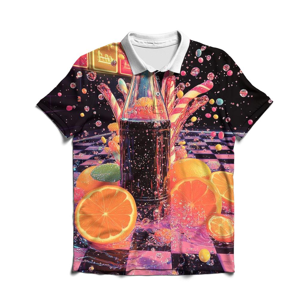 Soda Pop Fizz Riot premium cotton polo shirts