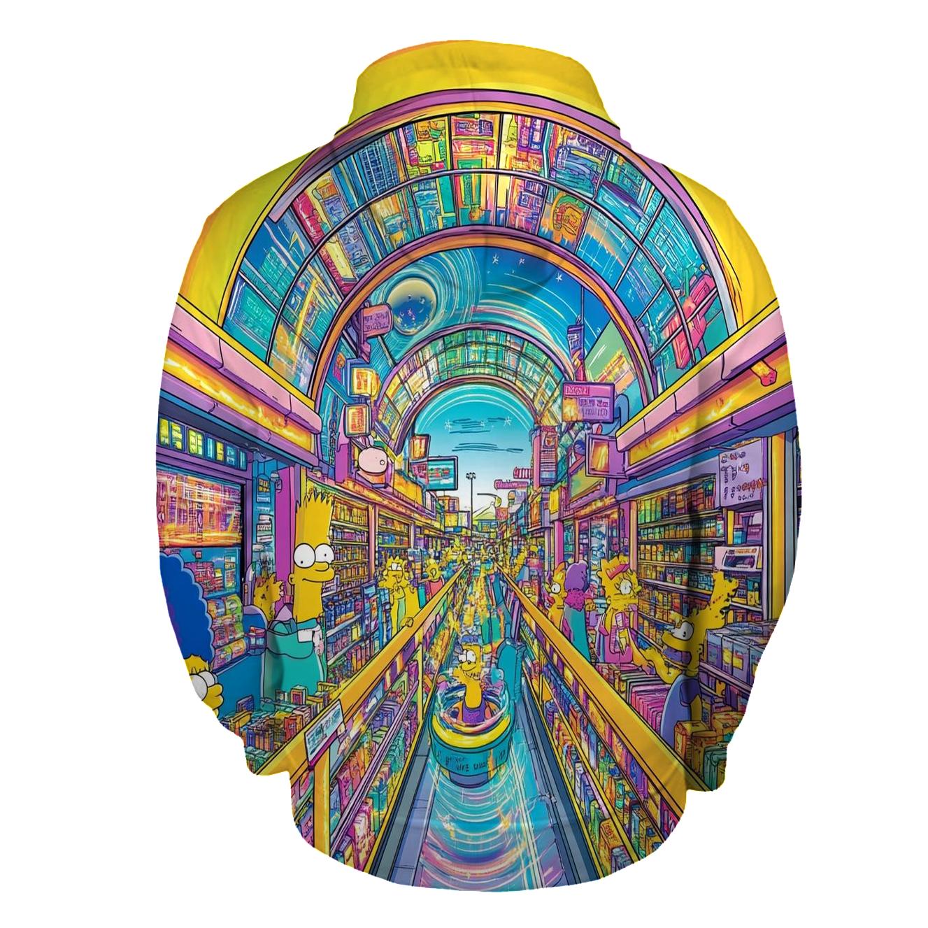 Kwik E Mart Kaleidoscope lightweight hoodies