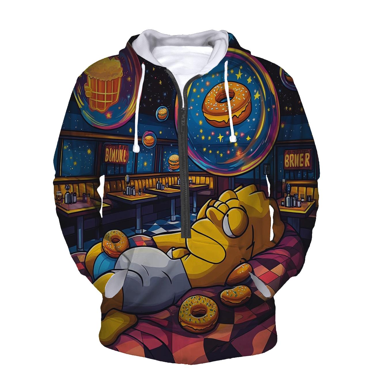 Homers Dream Diner zip-up hoodies