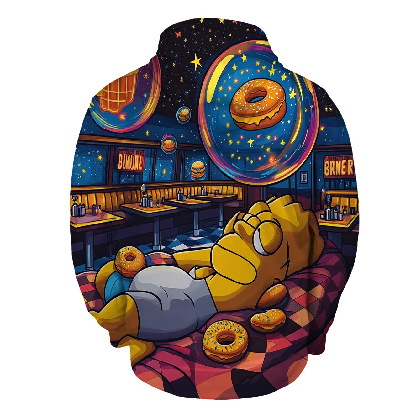 Homers Dream Diner zip-up hoodies