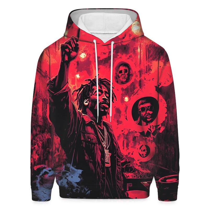 Thug Poets In Neon heavyweight hoodies